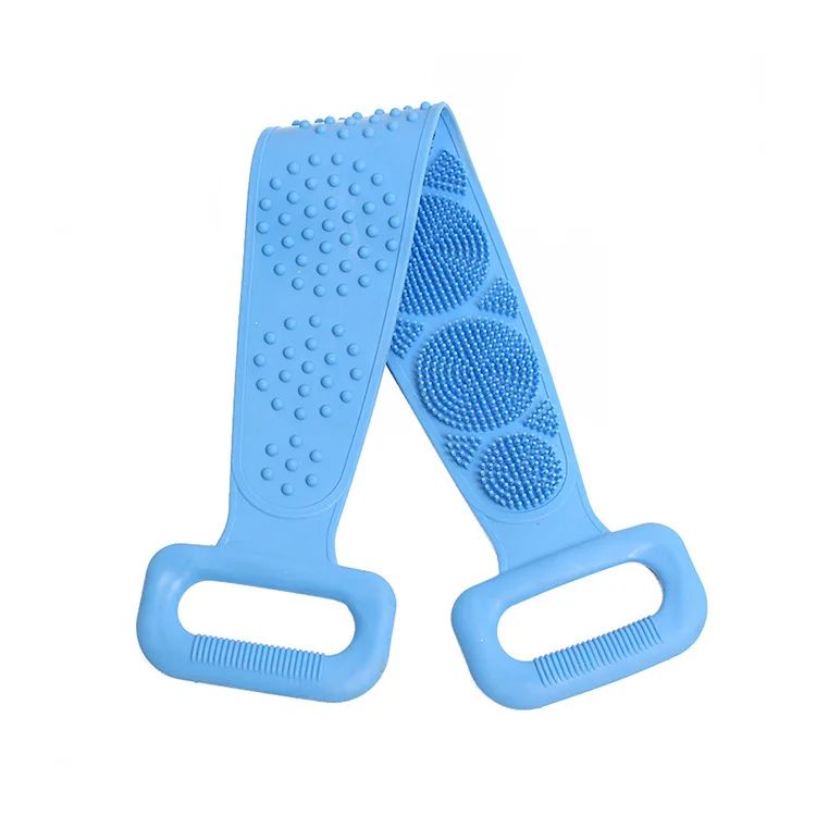 Esponjas corporais de silicone, escovas, toalhas de banho, esfoliantes, esfoliantes para as costas, massagem, cinto de banho, escovas estendidas para limpeza da pele