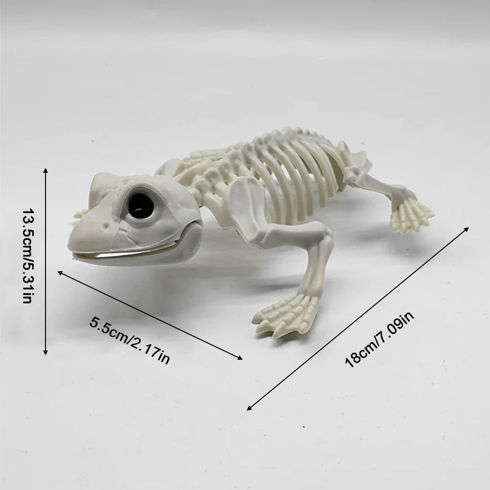 Fake Animal Skeleton Model Halloween Decor Dog Bat Spider Scorpion Cat Skeleton Scary Pendant Props Haunted House Accessories