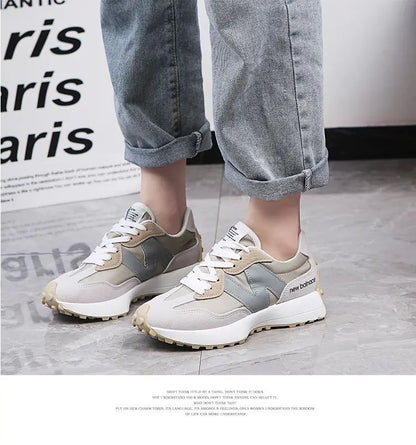 Tênis Feminino Casual Moda Respirável Caminhada Chato Tênis Feminino 2025 Academia Vulcanizado Branco Calçado Feminino