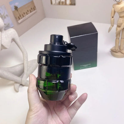 Perfume Bomm Paixão Masculina Intensa 90ml Spray de Fragrância Amadeirada Picante com Variantes Verde e Preta para Presentes Masculinos de Longa Duração