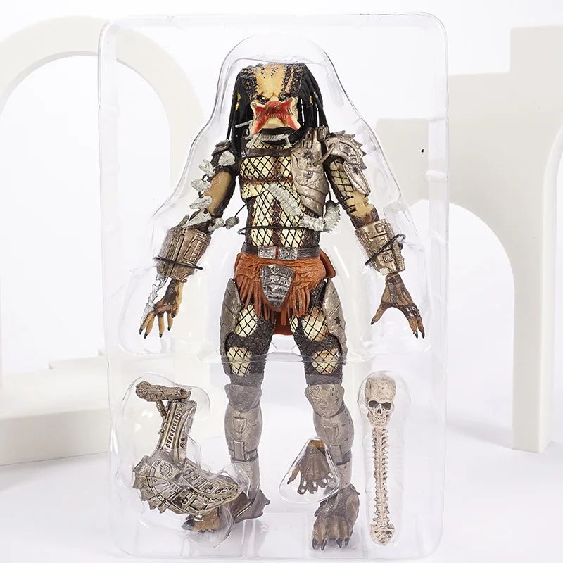 Filme Clássico NECA Ultimate Series Predador 7" Caçador da Selva vs Ovos Alienígenas PVC Boneco Articulado Colecionável