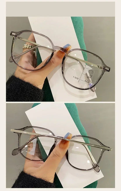 Fashion Multifocal Reaing Glasses Men Women Luxury Progressive Presbyopia Unisex Ultralight HD Lens Far Sight Eyewear +1.0+4.0
