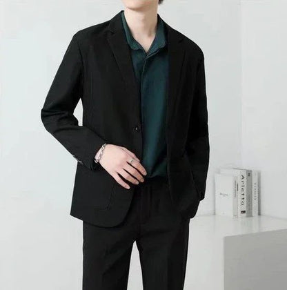 Brown Oversize Plus Big Size Jacket for Men Long Man Suits and Blazers Coats Fashionable Fashion 2025 New in Simple Breasted