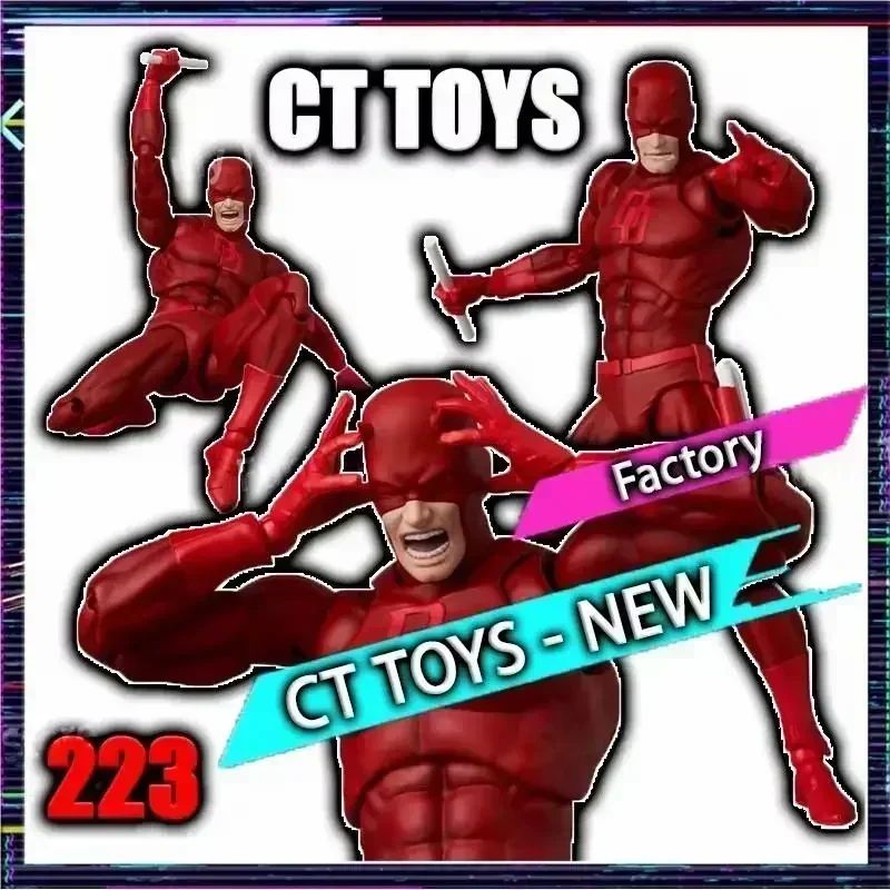 Ct Toys DAREDEVIL Mafex 223 DAREDEVIL Action Figure Comic Version Figure Shf Anime Figurine Statue Model Collection Gifts Toy