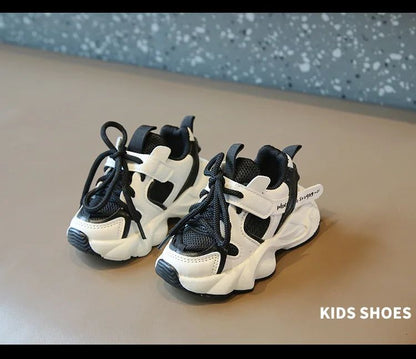 Girl Child Sport Shoe 2024 Spring Mesh Breathable Toddlers School Running Sneakers Fashion Non-slip Kids Boys Basketball Shoes