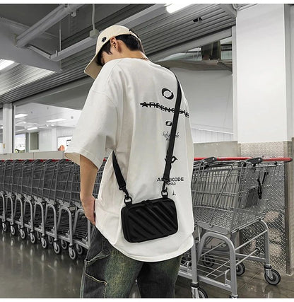 2025 New Men's Bag Fashion Trend Shoulder Bag High Quality Design Crossbody Bag PU Light Luxury Handbags ????? HOT SALE