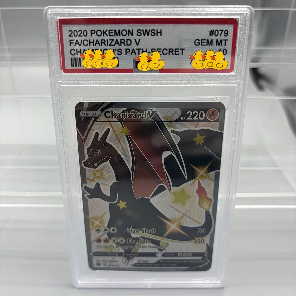 DIY PTCG Rating Card Collection Card 2021 SWSH FA/RAYQUAZA V MEWTWO ex Copy 10Points Rating Card Anime Game Gift