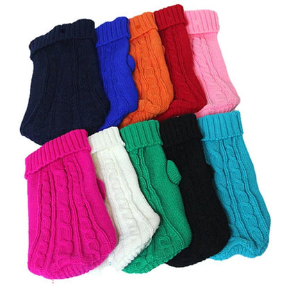 Roupa de Inverno para Cães, Roupa de Tricô para Animais de Estimação Pequenos e Médios, Casaco para Filhotes Chihuahua, Suéter para Cães Yorkshire, Ropa Perro