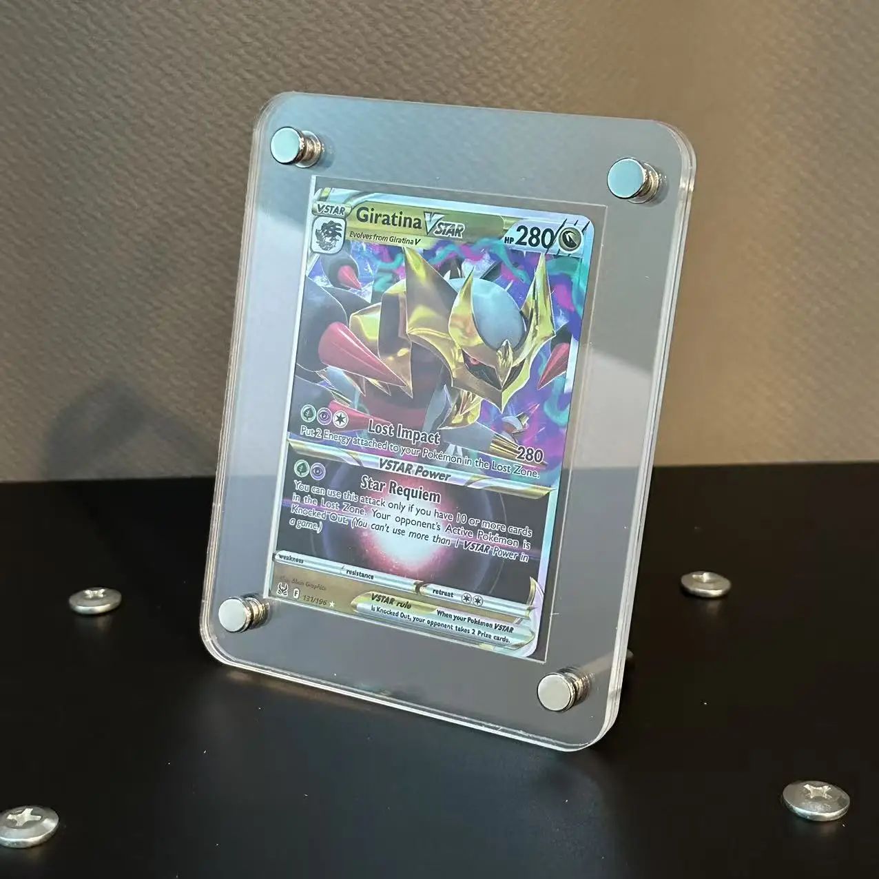 Expositor de acrílico transparente de 1-12 compartimentos Protetor à prova de poeira Porta-retratos para cartas TCG de Pokémon NARUTO One Piece