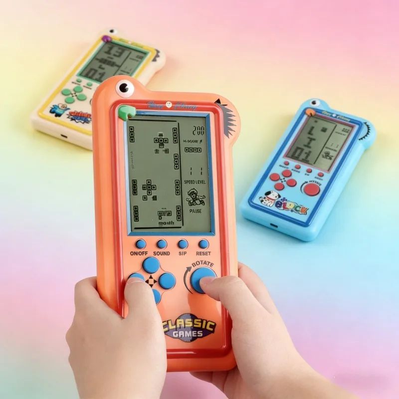 New Model Children's Large-screen Game Console - Tetris Game Console - Classic Puzzle Toy