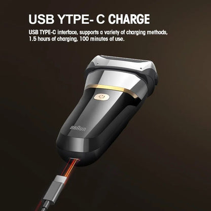 Originai Fang BRAUN FK608 Electric Shaver 4D For Men Rechargeable Shaving Beard Razor Trimmer Machine For Barber