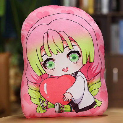 Kimetsu No Yaiba Plush Stuffed Pillows Demon Slayer Dakimakura Cute Anime Throw Pillow Kawaii Dolls Tanjirou Nezuko Back Cushion