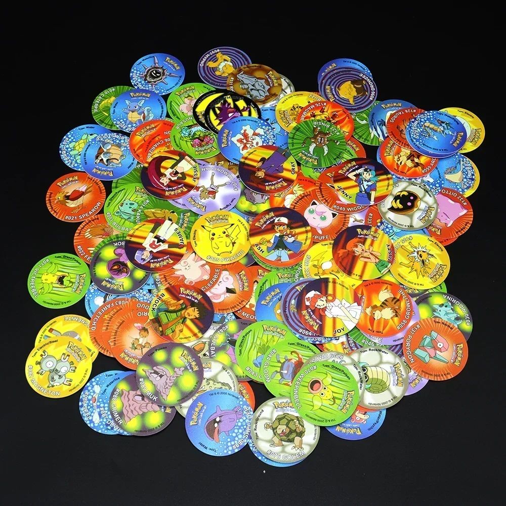 Pokémon Tazos 1/2/3 Geração 160/100/141pçs Card Pogs Pikachu Charizard Treinador Coleção Completa Jogo de Cartas Cheetos Chipitaps Tap