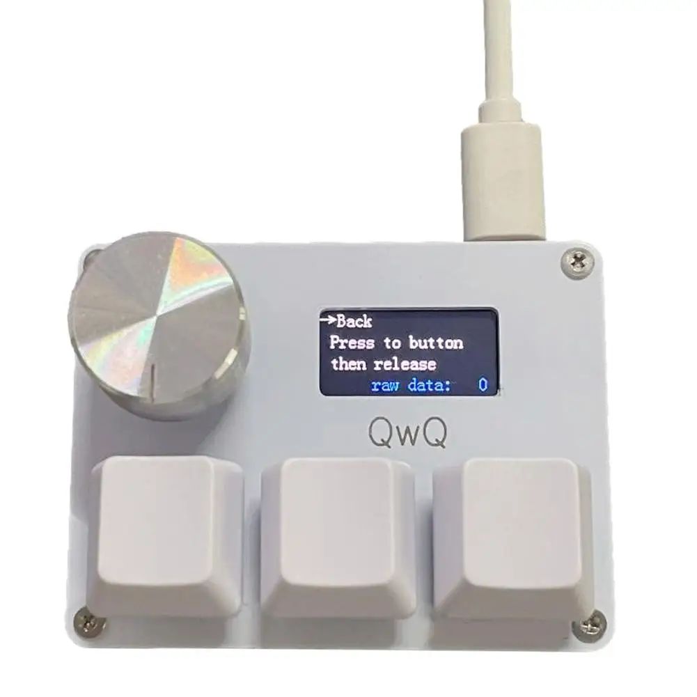 4+4 O3C+ SayoDevice OSU O3C Rapid Trigger Hall Switches Magnetic Pink Switches Keyboard With Knob Screen Geometry Dash Keyboard