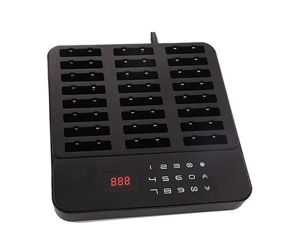 Wireless Restaurant Pagers Calling System 24 Coasters Buzzer Vibrator Bell Receivers For Food Truck Bar Coffee Fast Food Hotel