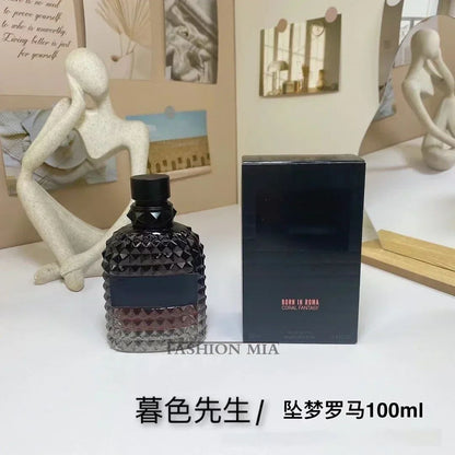 100ml Quente Marca Perfume Designer Garrafa de Vidro Mr Darkness Longa Duração Rosa Eau