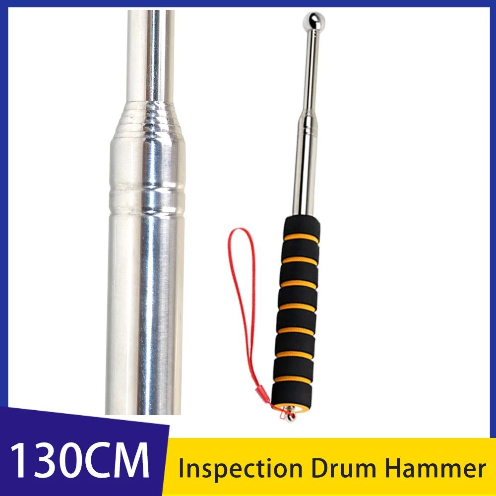 Martelo de Inspeção de Tambor Oco 1.3M~2M Martelo de Tambor Oco de Aço Inoxidável Martelo Telescópico de Tambor de Detecção de Azulejo