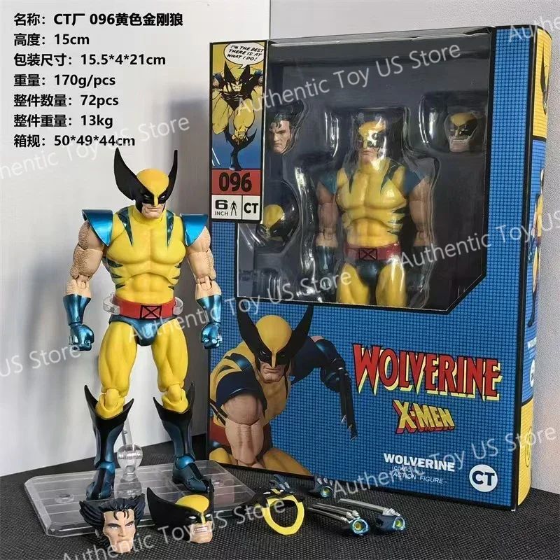 Original Ct Toys Wolverine Action Figure Deadpool Mafex 096 Figure Mafex138 X-Men Comic Version Figurine Collection Model Toys