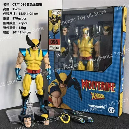 Original Ct Toys Wolverine Action Figure Deadpool Mafex 096 Figure Mafex138 X-Men Comic Version Figurine Collection Model Toys