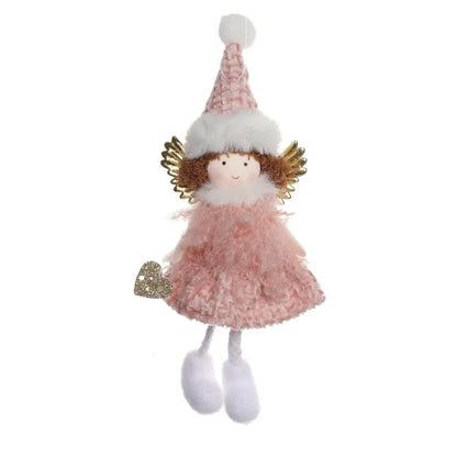 Christmas plush antlers angel girl pendant Christmas tree pendant creative doll pendant gift