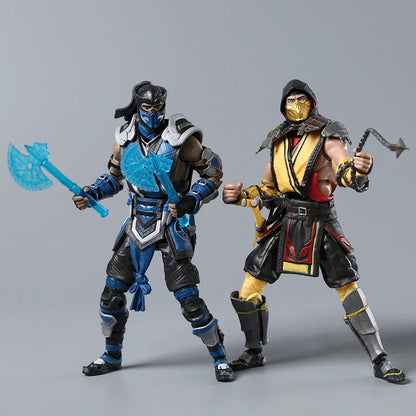Sub-Zero Scorpion Mortal Kombat Decorations Action Figure Collection Toy Gift