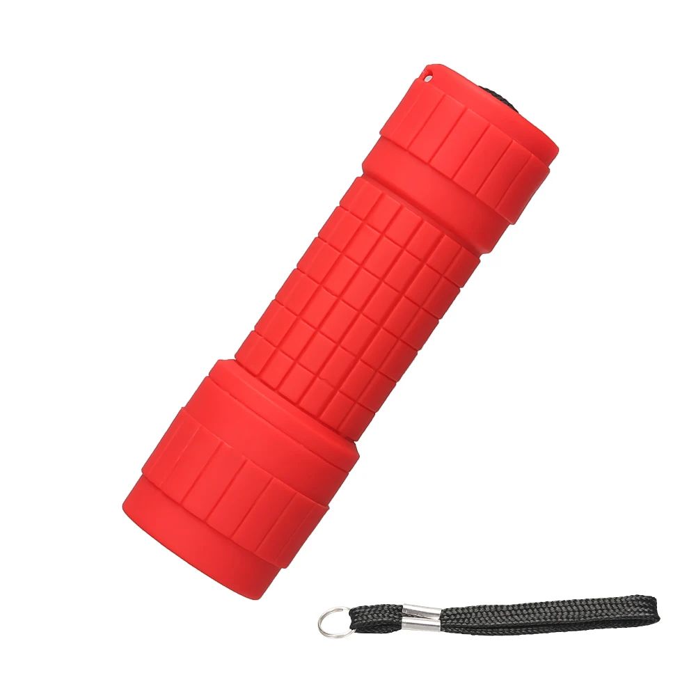 Mini Portable Flashlight Nine XPE Lamp Beads Strong Lighting Using 3 NO.7 Batteries Fixed Focus Pocket Outdoor Emergency Torch