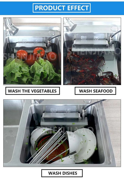 New ultrasonic dishwasher portable household small installation-free dishwasher automatic cleaning machine 110V/220V