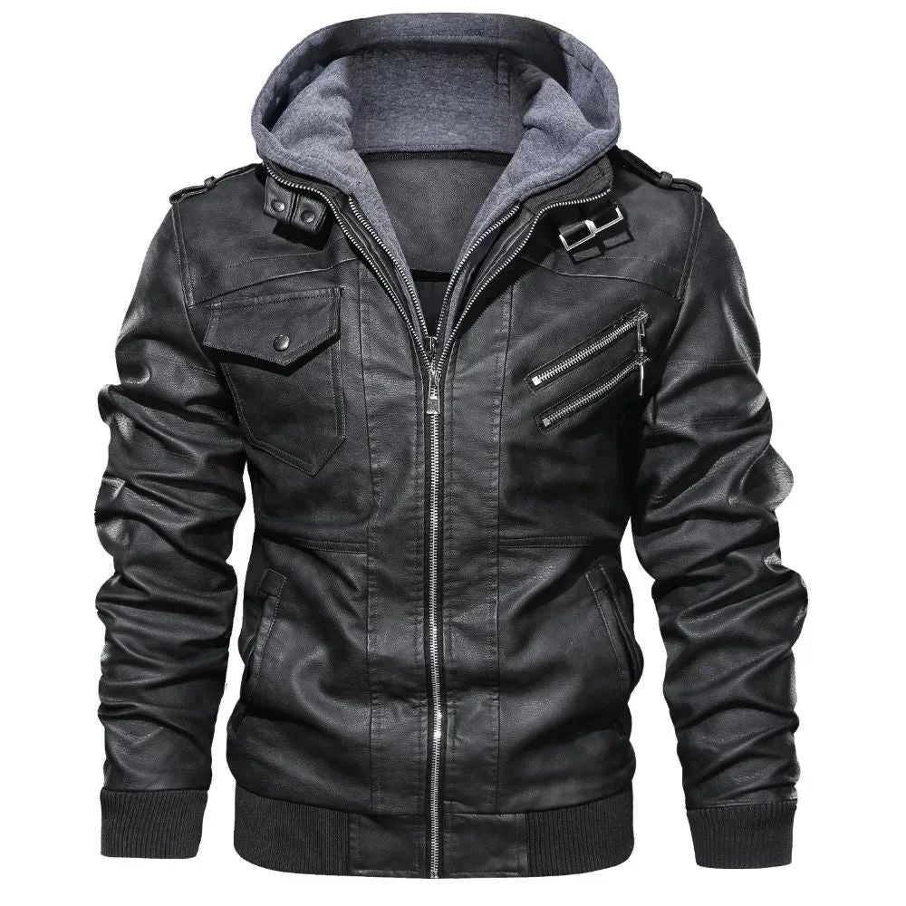 Mens Leather Jackets High Quality Classic Motorcycle Jacket Male Plus faux leather jacket men spring Drop shipping