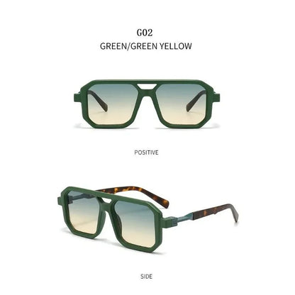 Óculos de Sol Vintage 2025 Proteção Solar Masculinos Quadrados Estilo Retrô Femininos da Moda Gafas De Sol