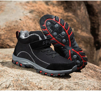 Waterproof Winter Men Boots Suede Warm Snow Outdoor Sneakers Boots Men Work Casual Shoes High-top Non-slip Ankle Boots