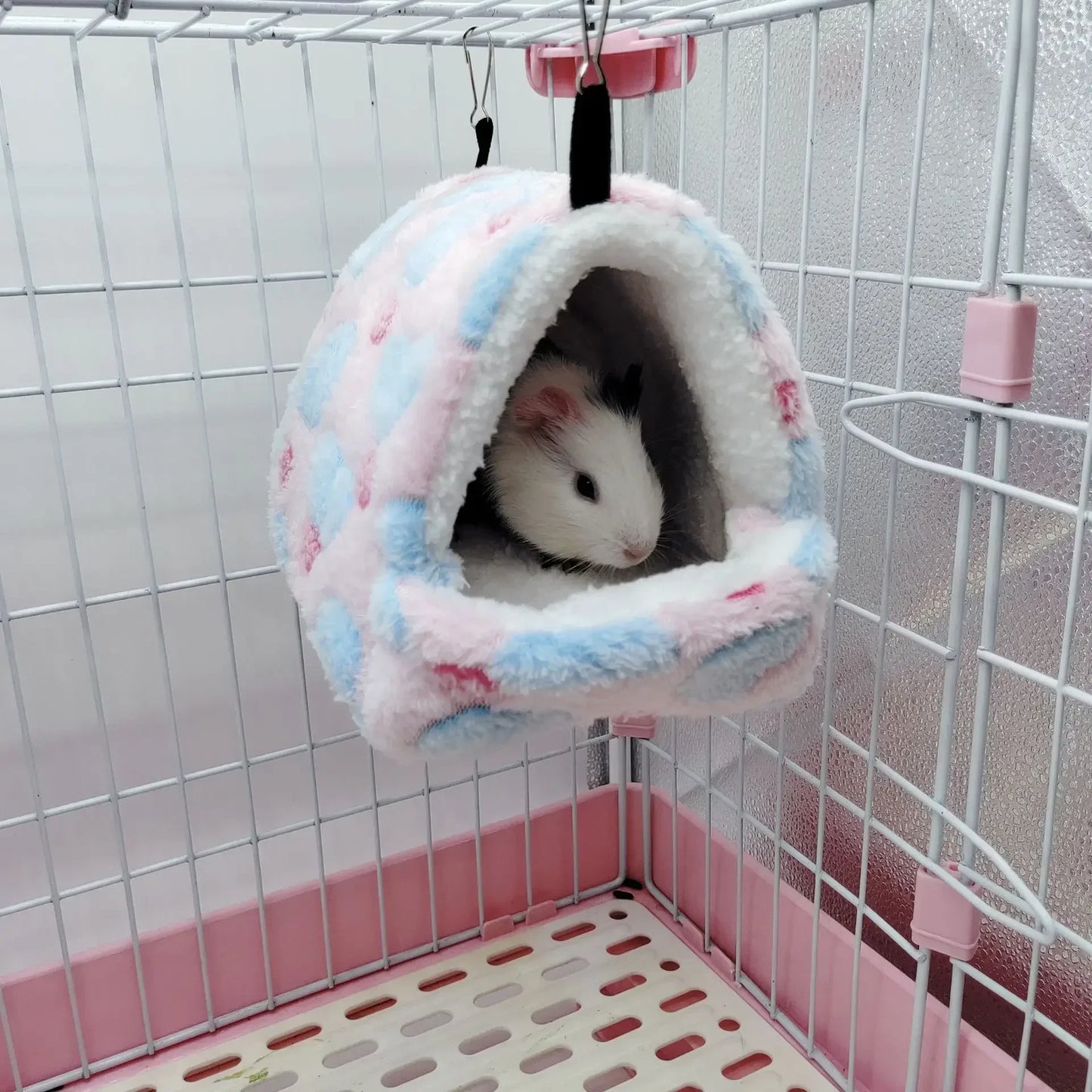Ninho de Hamster Bolsa de Mel Esquilo Ramo de Flor Brilhante Porquinho-da-índia Porco-da-holanda Gato Longo Suprimentos de Aquecimento de Inverno para Animais de Estimação Gaiolas de Algodão