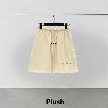 Luxury Men's Casual Shorts Reflective Letter Logo Designer Brand Cotton Shorts