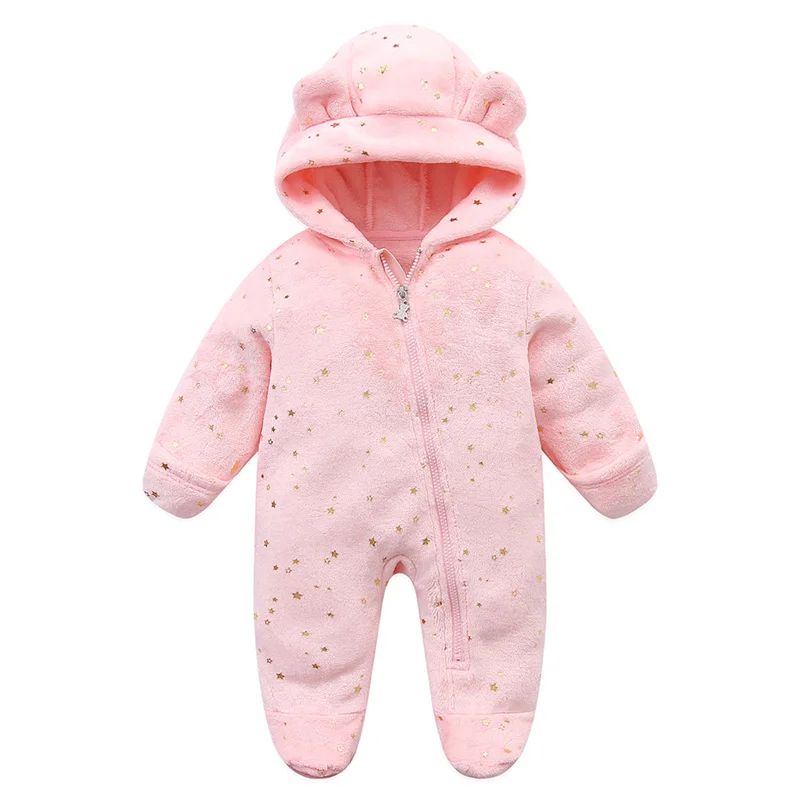 Newborn Baby Clothes Flannel Autumn Winter Baby Boys Girls Rompers Cartoon Newborn Bodysuit Soft Warm Jumpsuit for Babies 0-12M