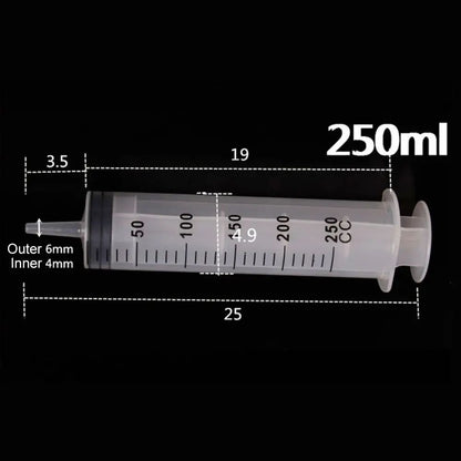 1 seringa de grande capacidade de 150ml-500ml, bomba reutilizável, medição, tubo de 1,3m, alimentação, tinta, seringa grande, nutrientes hidropônicos