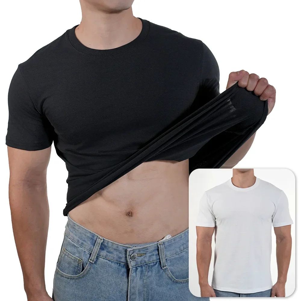 Men Women T-shirt High Qualtity Cotton Short Sleeved T Shirts O Neck Solid Color Tee Black White Breathable Clothing Couple Tops