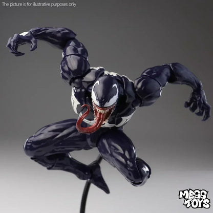 In stock NEW Mess Toys Venom Lethal Neighbor Spider Man Symbiotic Black Suit Messtoys Spiderman Anime Action Figure Model toys