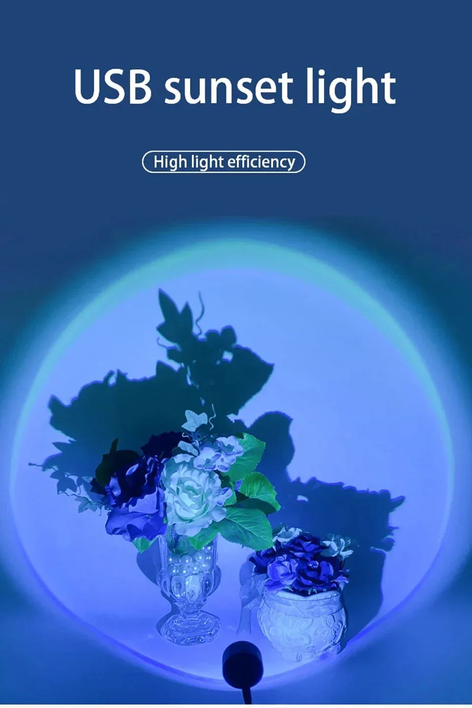 Led USB Sunset Lamp Projector Home Party Decor Night Light Atmosphere Neon Lights For Bedroom Living Room Wall Photography