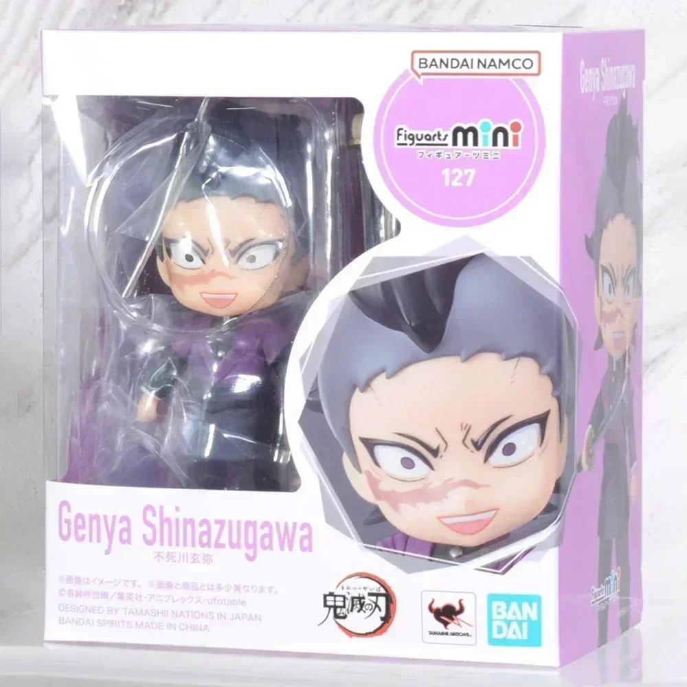 Em estoque Bandai Figuarts 100% original mini Demon Slayer Shinobu Kocho & Kamado Tanjirou Uzui Tengen Nezuko Anime Figure Toys WY