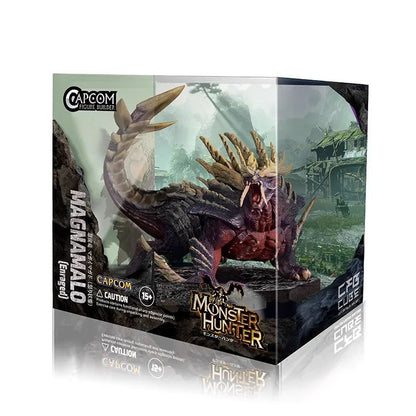 Monster Hunter CUBO Zinogre Amatsu Crimson Glow Valstrax Gore Magala MAGNAMALO Mizutsune Figura de Dragão Brinquedos