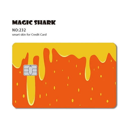 Magic Shark Sugar Daddy Meme Poke Money Funny Sticker Cover Skin Protective for Small Large Chip Credit Debit Card