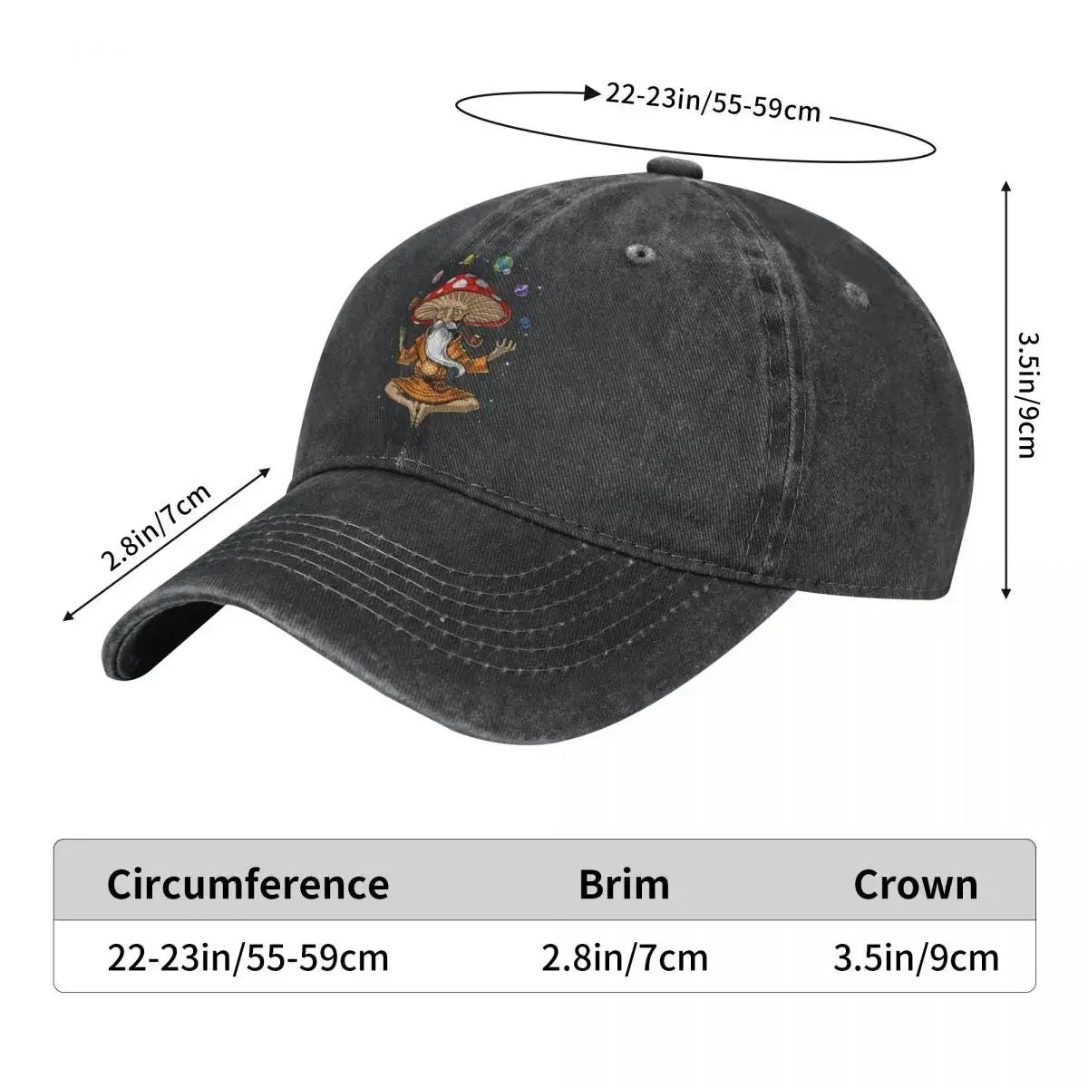 Boné de Beisebol Masculino Lavado Cogumelo Mágico Buda Trucker Bonés Snapback Chapéu de Pai Psychonauts Rasputin Chapéus de Jogo de Ação