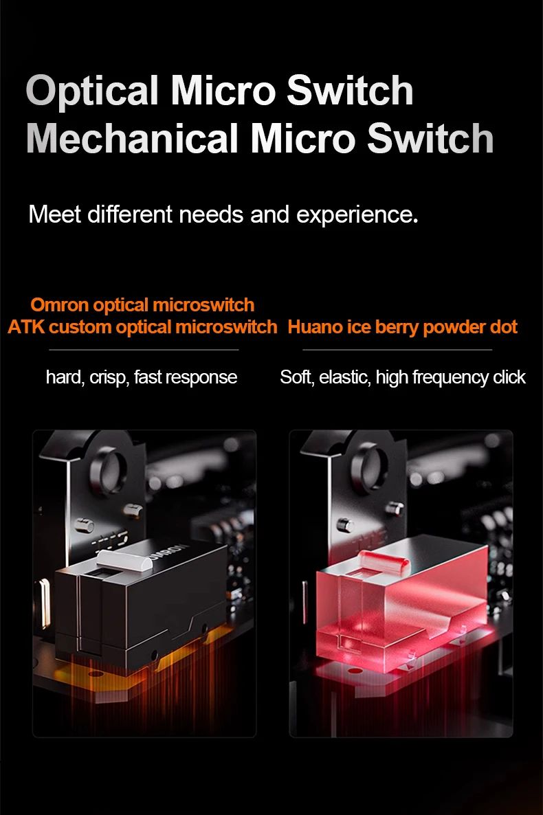 ATK Dragonfly A9 Ultra/A9 Plus Gaming Mouse Dual 8K Polling Tri Mode PAW3395/3950 Sensor Ergonomic  Esport PC Peripheral