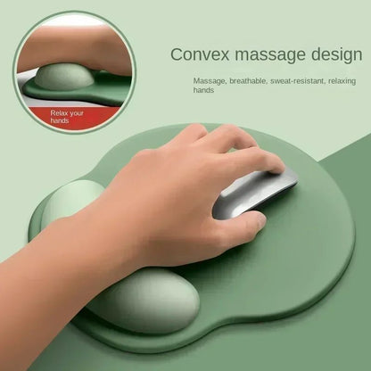Mouse Pad com Suporte de Punho Gradiente, Tapete de Rato Antiderrapante, Mousepad Macio com Apoio de Punho, Mouse Pad de Silicone para Computador