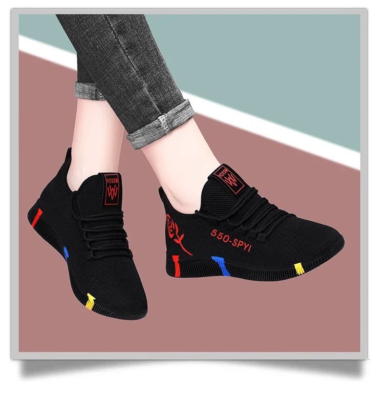Tenis Feminino 2025 Women Vulcanized Shoes Air Mesh Light Soft Sneakers Female Flats Platform Lace Up Casual Shoes Basket Femme