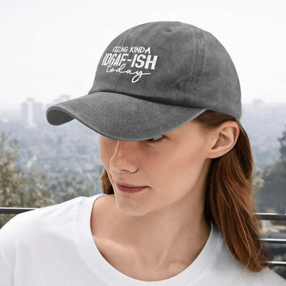 Boné de Caminhoneiro Feminino e Masculino "Feeling Kinda Idgaf Today" Bonés de Sol Bonés de Beisebol Presentes para Homens Esportes ao Ar Livre