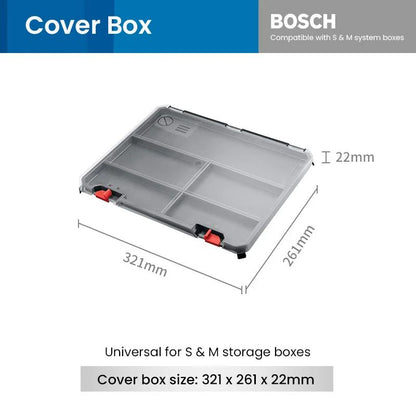 Caixa de Ferramentas Empilhável Bosch System Box Estojo de Ferramentas Multifuncional Empilhável Conjunto S e M Estojo de Transporte Sistema Caixa de Armazenamento