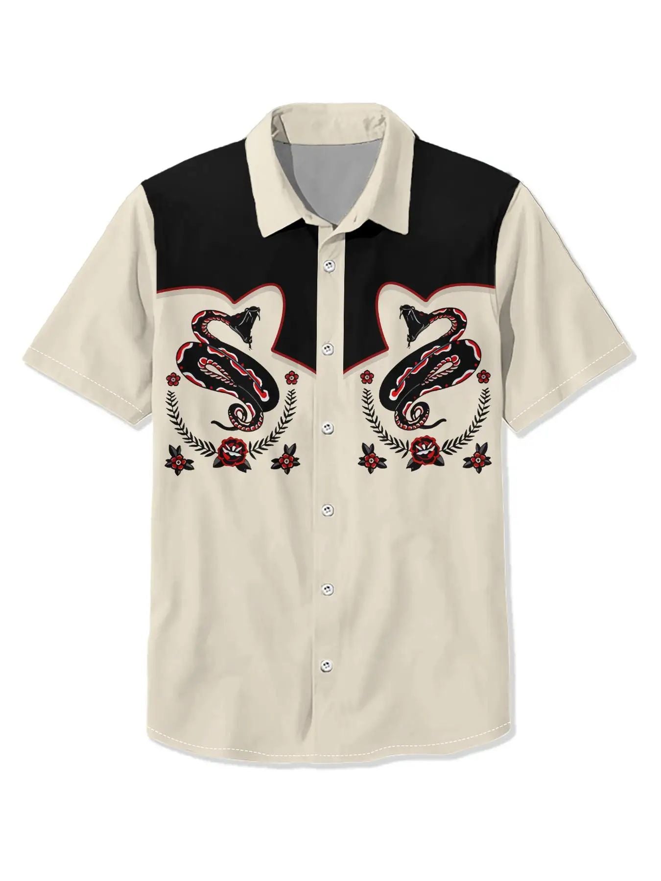 Men's Shirt Summer Casual Fashion Short Sleeved Shirt For Men Loose Breathable H