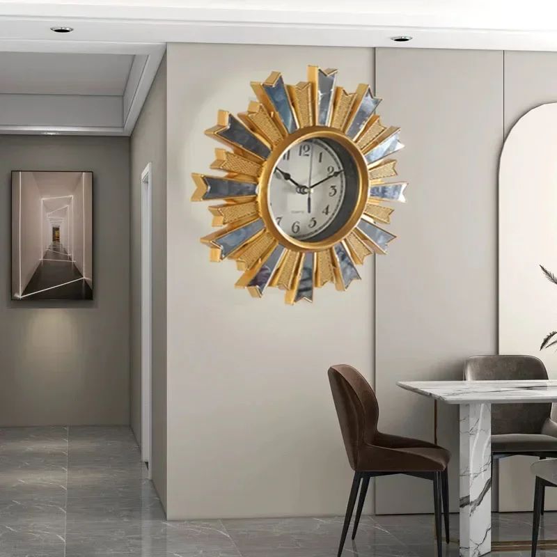 10 Inch Retro Home Wall Decoration Wall Clock Time Accurate Border Three-dimensional Hanging Quartz Clock for Decoration