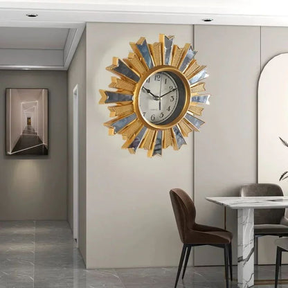 10 Inch Retro Home Wall Decoration Wall Clock Time Accurate Border Three-dimensional Hanging Quartz Clock for Decoration