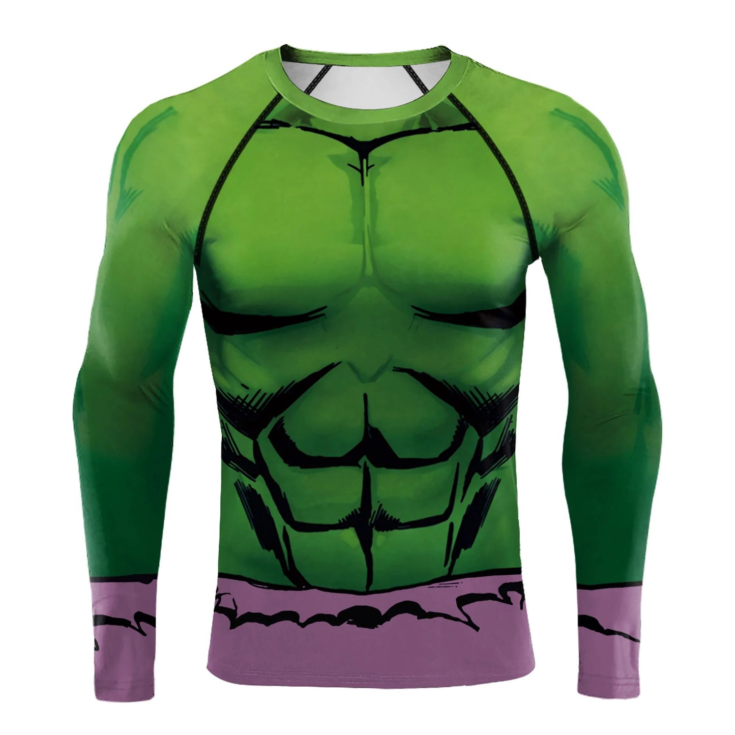 Super Mens Compression T-Shirt Long Sleeve 3D Tight Fitness Gym Sports Digital Printed Running Shirts Hero Jerseys Cosplay Top